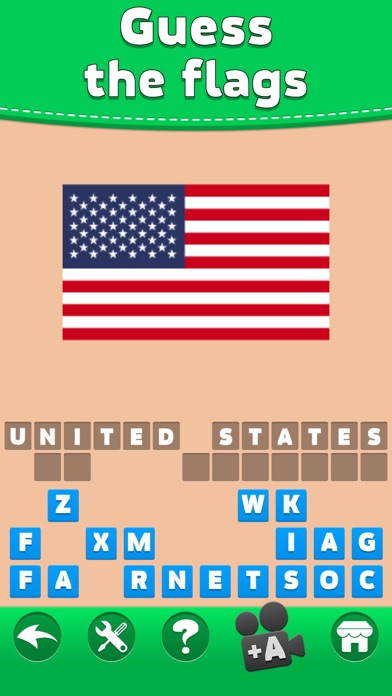 Flags Quiz - Word Puzzle Game Screenshot