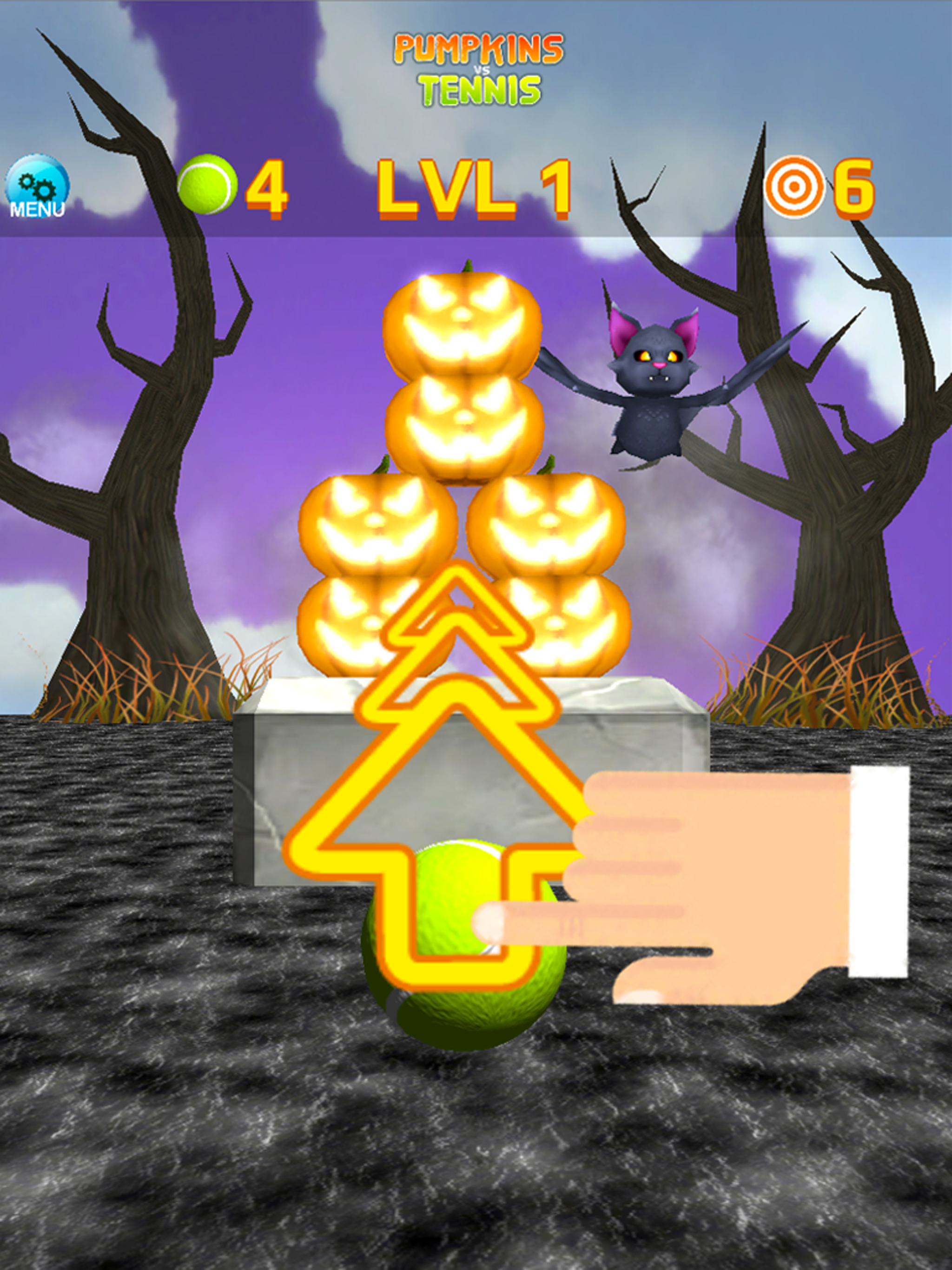 Ball Tossing Pumpkin vs Tennis screenshot 9