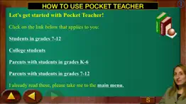 a pocket teacher iphone screenshot 2