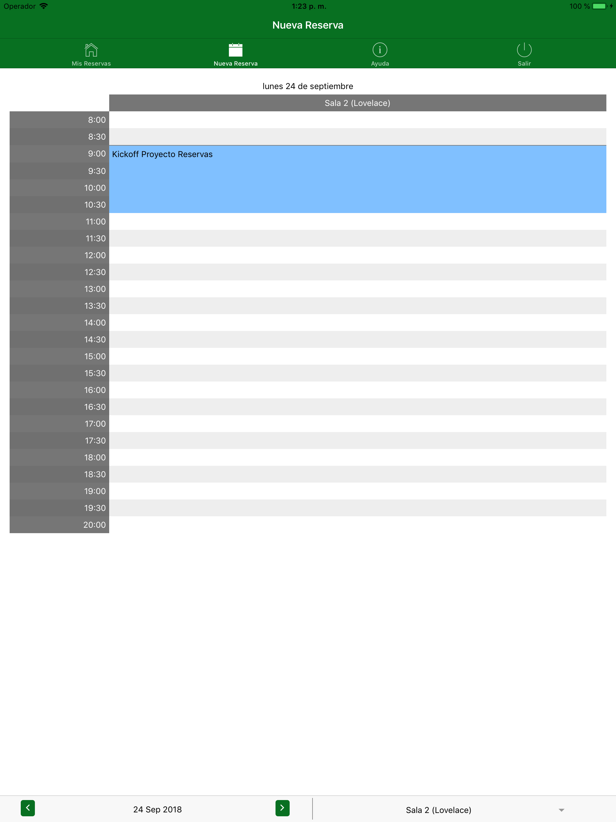 Reserva de Recursos screenshot 7