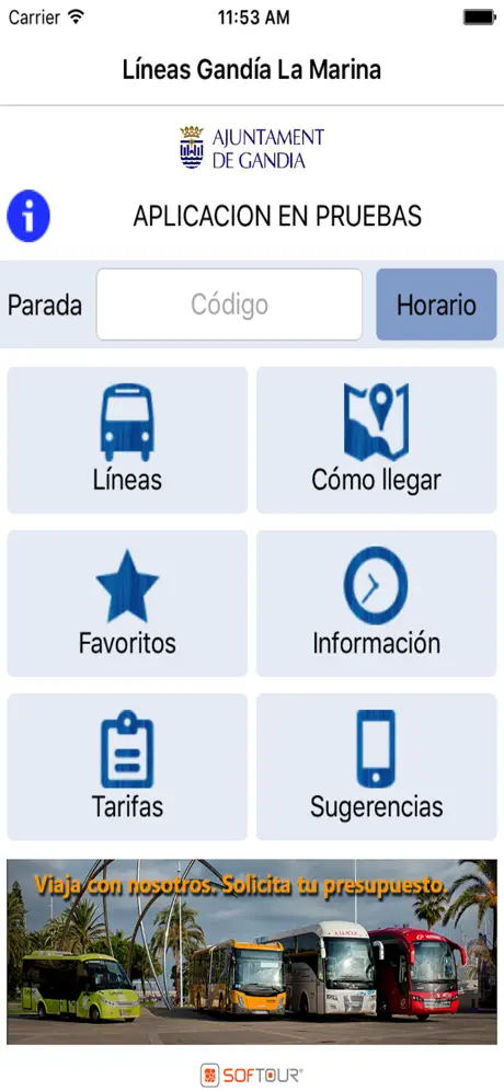 Bus Gandía La Marina