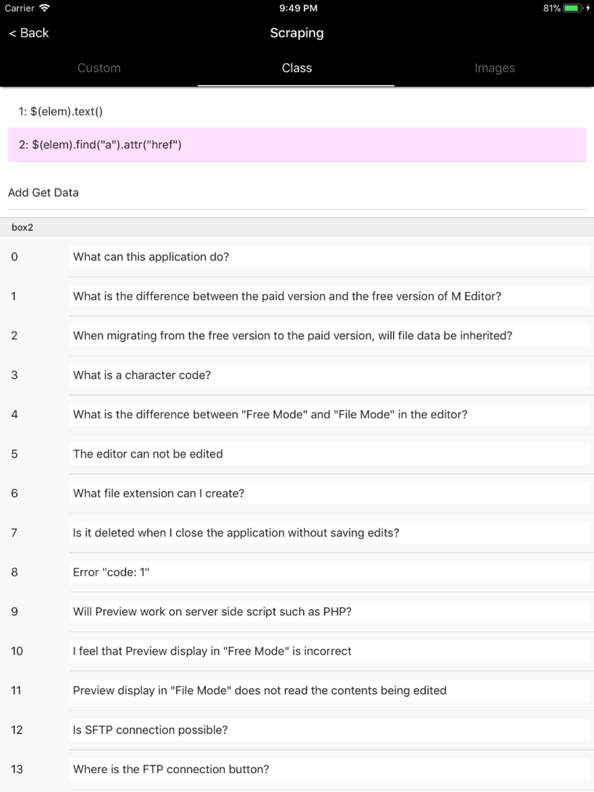 M Editor - Code & FTP screenshot 14