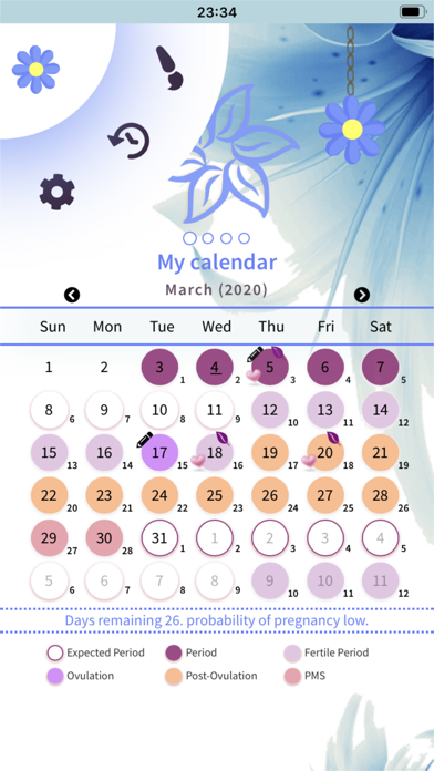 Calendário do Ciclo Menstrual screenshot 3