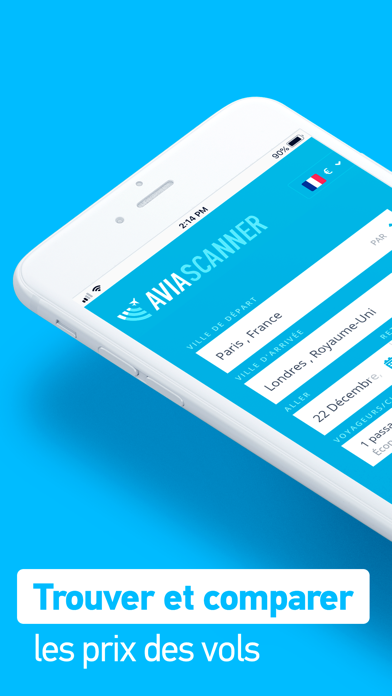 Screenshot #1 pour Avia Scanner - vols pas chers