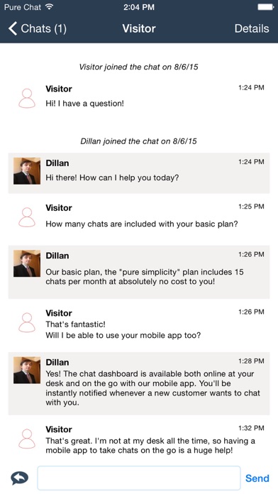Pure Chat : Live Website Chat screenshot 3