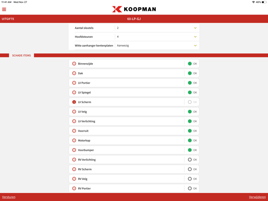 Koopman inspectie iPad app afbeelding 3