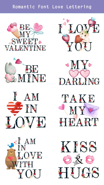 Valentine's Day Love Lettering