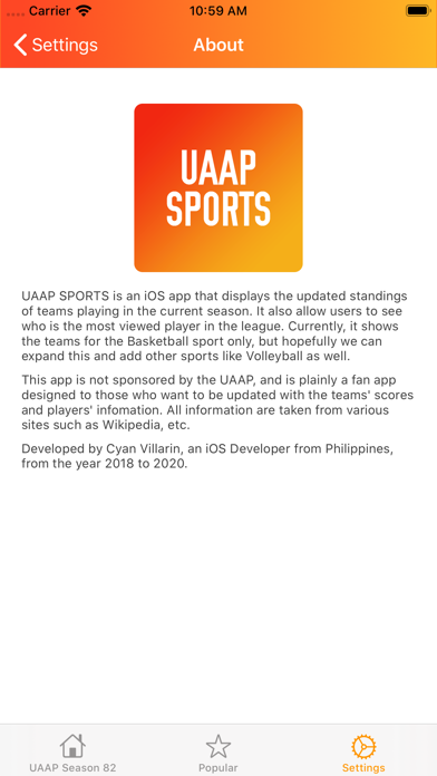 UAAP Sports Screenshot