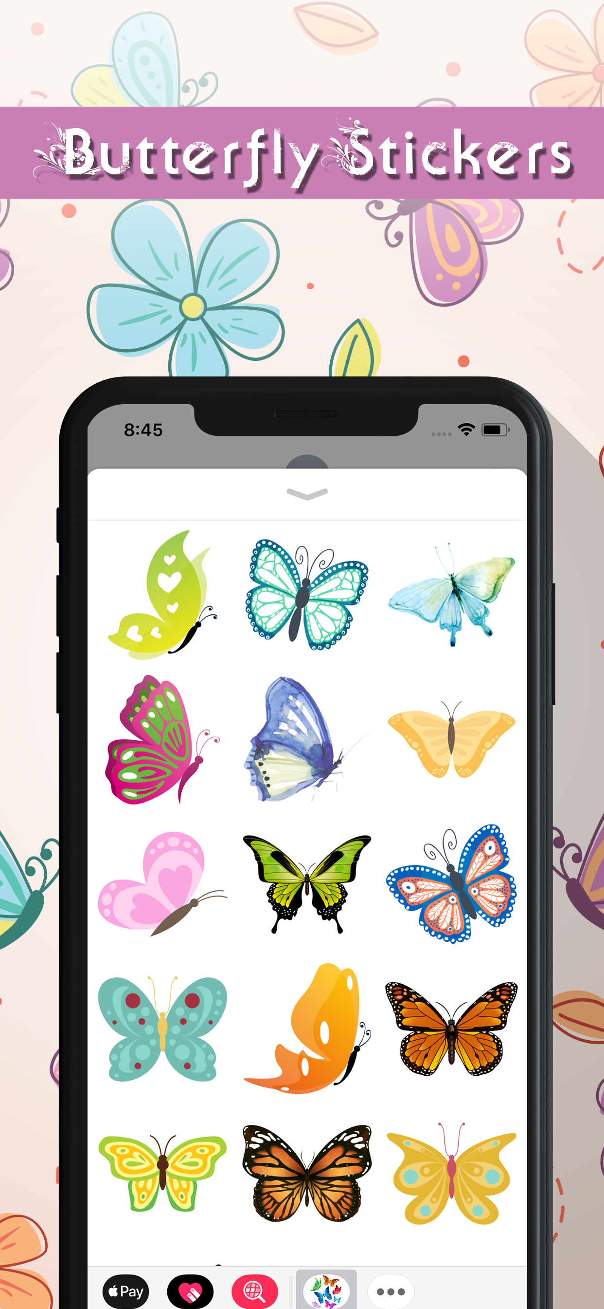 Butterfly Stickers Pack