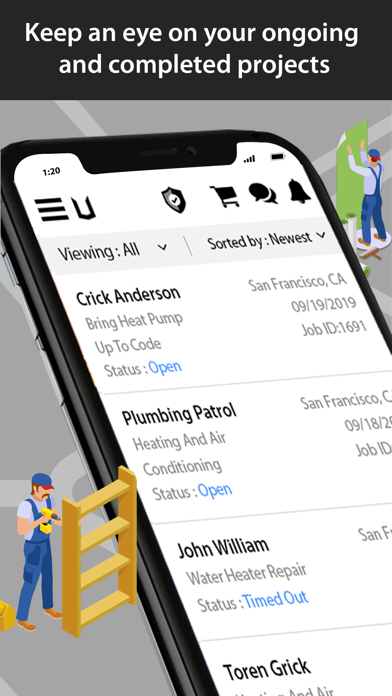 UTZO:Hire Only Vetted Pros Screenshot