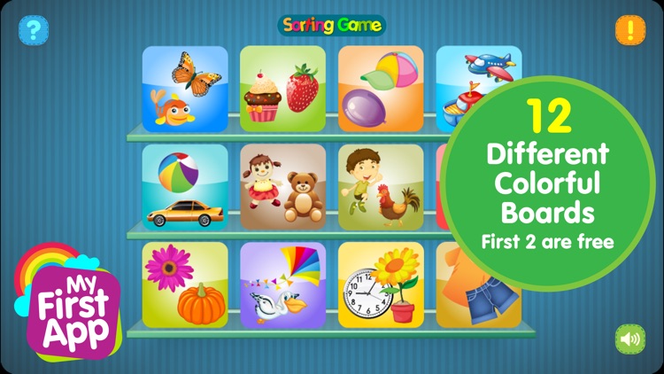 Sorting game for preschool kid