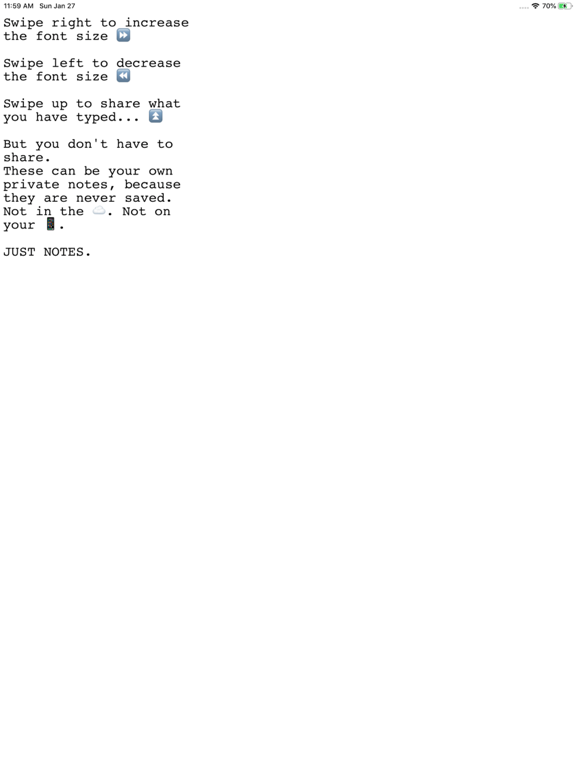 Screenshot #4 pour Just Notes