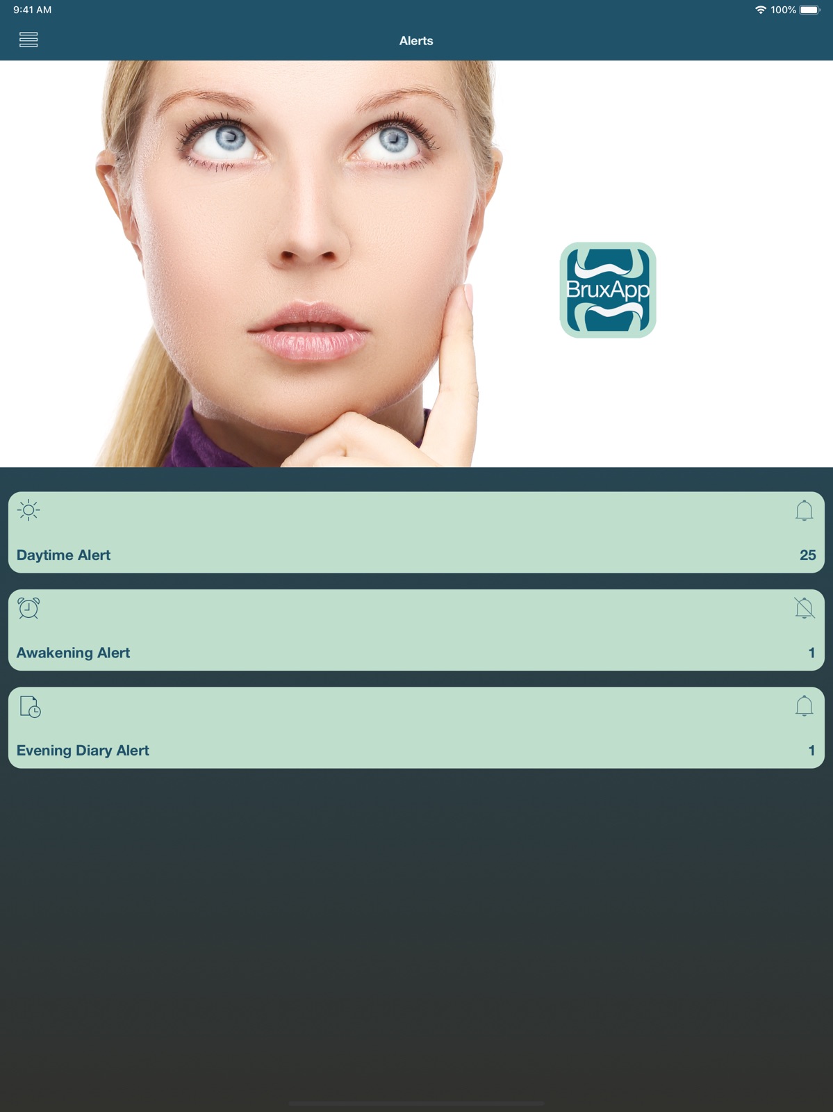 BruxApp ipad screenshot 2