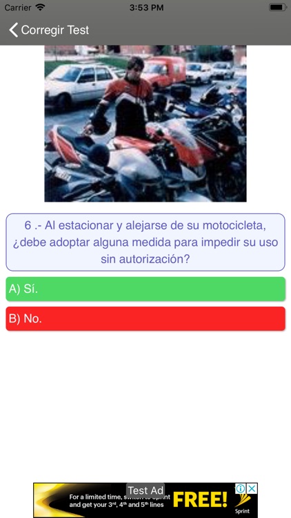 Test de moto (Permiso A/A1) screenshot-5