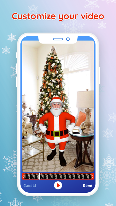 Santa сhristmas video message screenshot 3