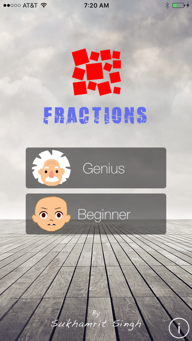 Screenshot #1 pour FractionsQuiz