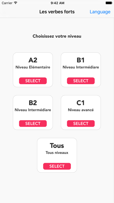 Screenshot #1 pour Allemand - Verbes forts