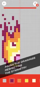 Pixel Art Symmetry Drawing screenshot #2 for iPhone