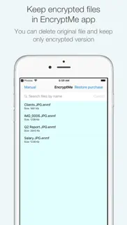 encryptme iPhone Captures Décran 3