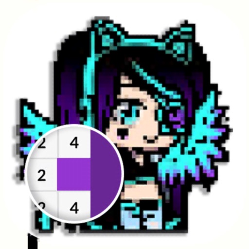 Gacha Pixel Art Coloring