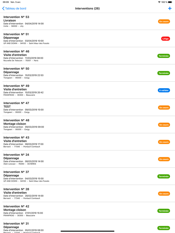 Logisav iPad screenshot