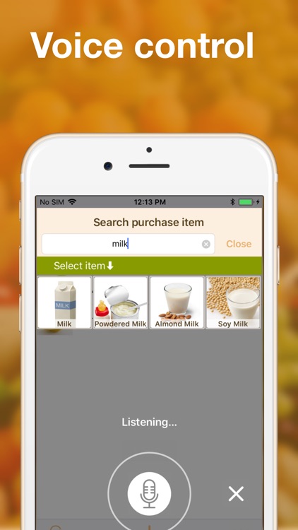 Shared grocery lists plan app screenshot-2