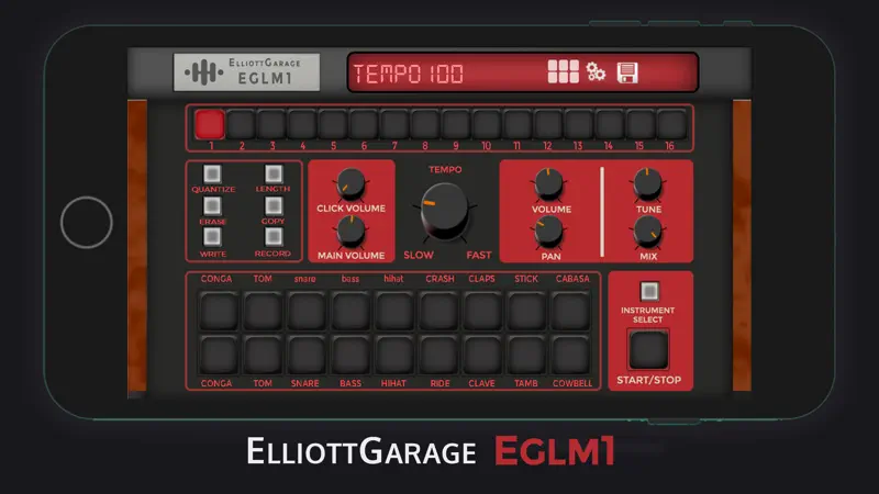 EGLM1 - Drum Machine screenshot 1 of 4