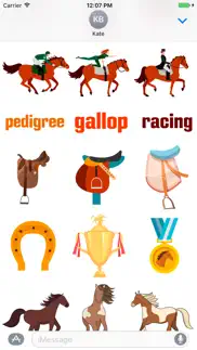 horsesmoji equestrian stickers iphone screenshot 1