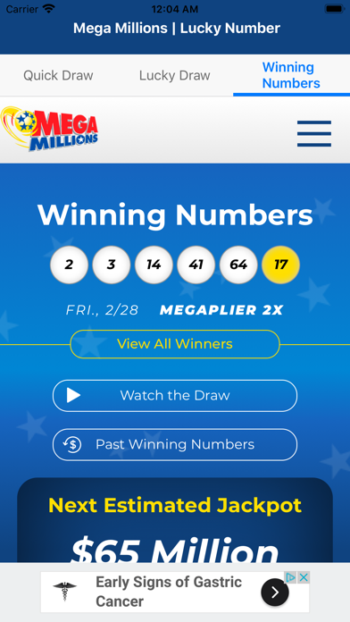 Lucky Number for Mega Millions screenshot 3