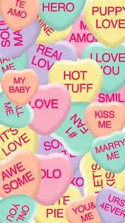 candy hearts - sweet emojis iphone screenshot 1