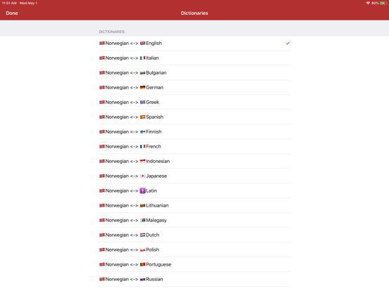 Screenshot #5 pour Norwegian Dictionary - offline