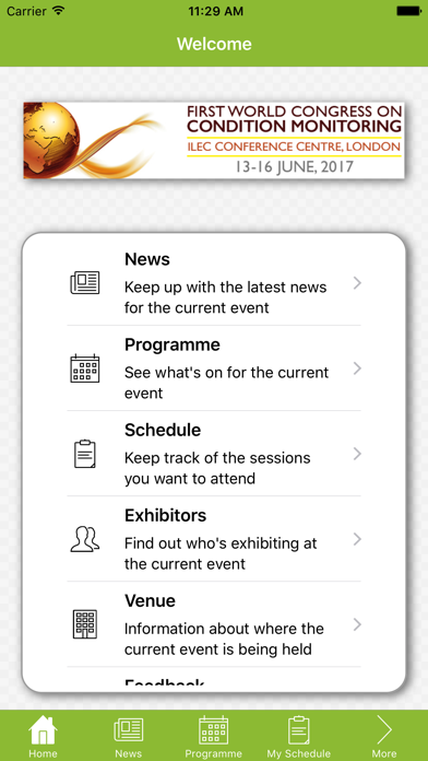 NDT Events Screenshot