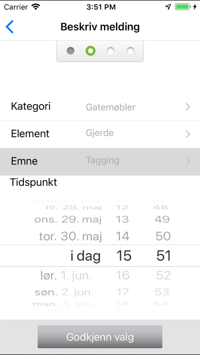 Meld en feil Screenshot