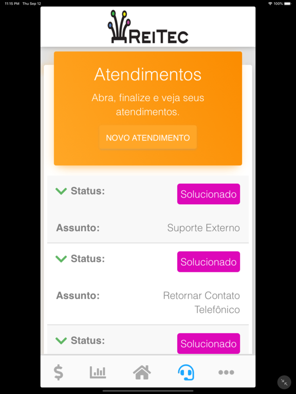 Reitec Fibra Óptica iPad screenshot 4 - Business app