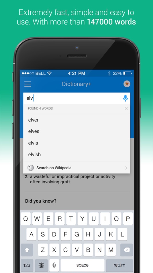#2. Dictionary - English (iOS) 来自: XLabz Technologies Pvt. Ltd.