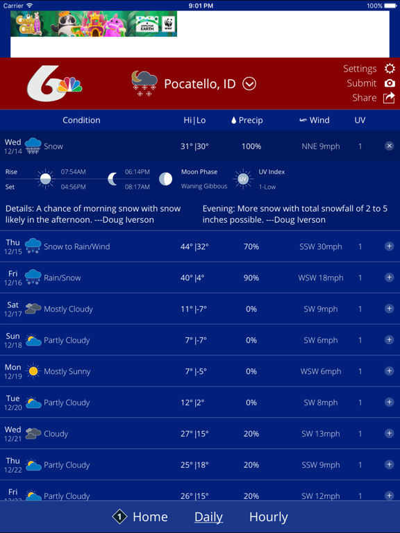 Screenshot #5 pour KPVI Storm Tracker Weather