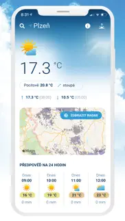 in-počasí iphone screenshot 1