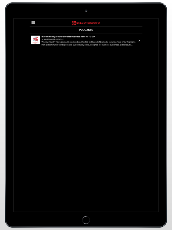 BizTakeouts iPad screenshot