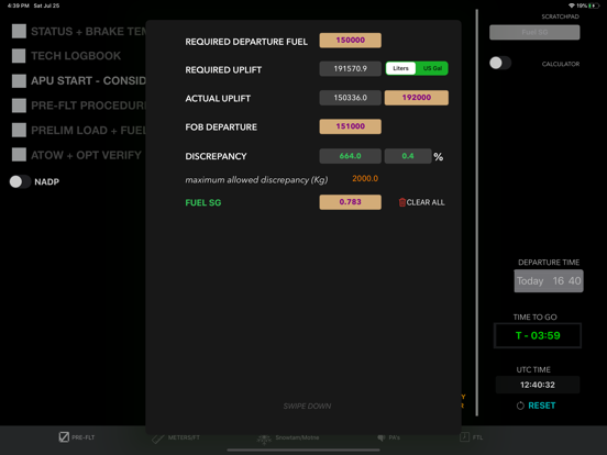 B777 Clipboard iPad screenshot 7 - Utilities app