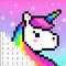 Pixel Coloring Book is a new pixel coloring experience which is a good way to relax and release your inner artist