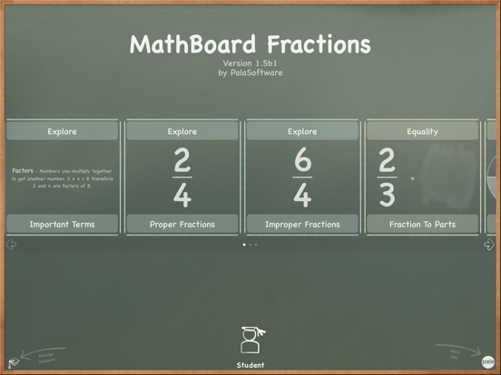 MathBoard Fractions iPad app afbeelding 1