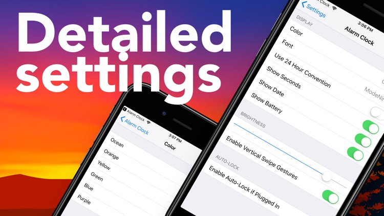 Alarm nature clock for iphone screenshot-3