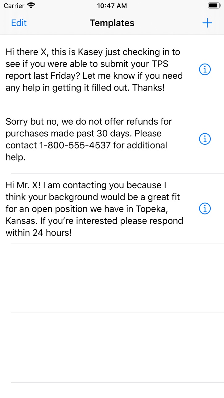 iPhone screenshot