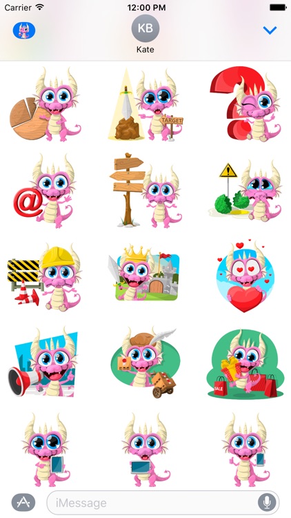 Moon the Dragon Stickers screenshot-3