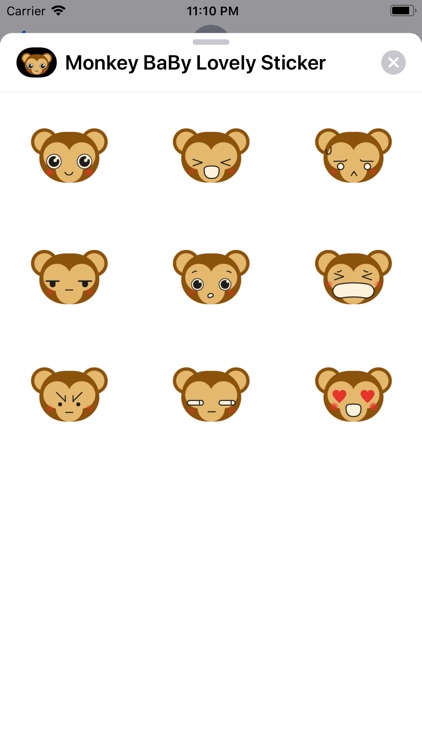 Monkey BaBy Lovely Sticker