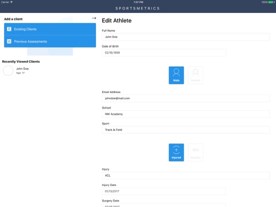 Screenshot #5 pour Sports Injury Test - SM