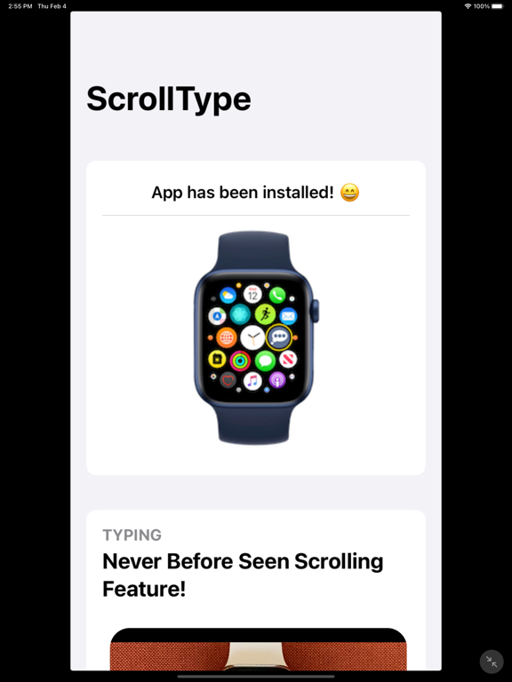 Screenshot #4 pour ScrollType - Watch Keyboard