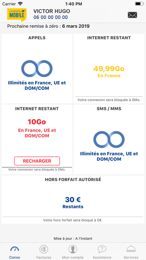 MON ESPACE LA POSTE MOBILE