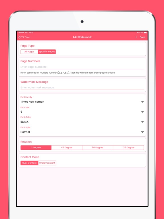 PDF Tools & Utilities iPad screenshot 6 - Utilities app