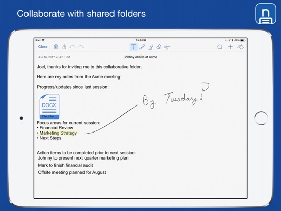 Notate for BlackBerry iPad app afbeelding 9
